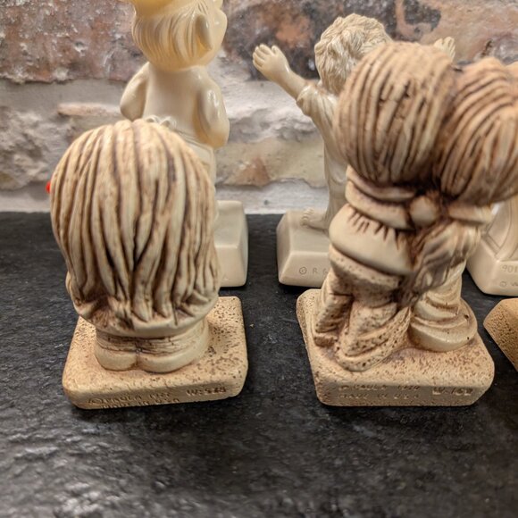 Vintage Lot Of (6) R&W Berries & Paula Whimsical Statuettes 1970's Made In USA - Picture 11 of 12